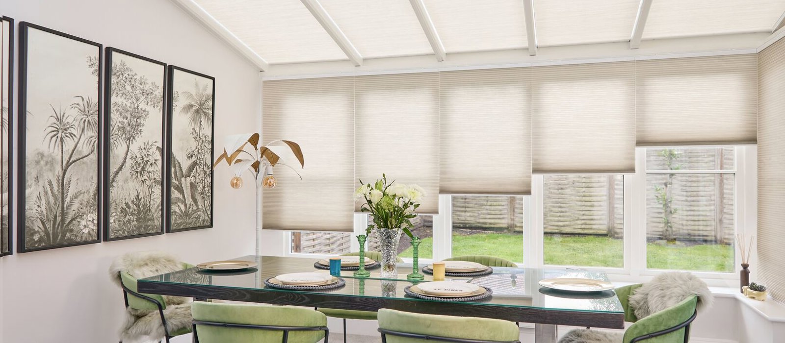Duette Blinds In A Conservatory To Keep It Warm