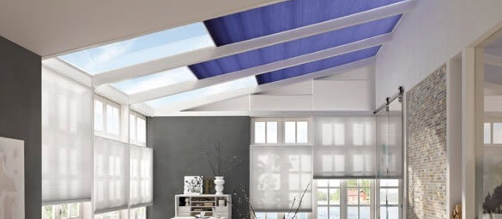 Duette conservatory roof blinds to keep the heat out
